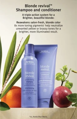 Aveda Blonde Revival™ Purple Toning Conditioner -Nue Boutique aveda blonde revival purple toning conditioner apres shampoing violet 3