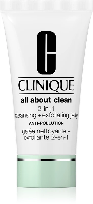 Clinique All About Clean 2-in-1 Cleansing + Exfoliating Jelly 1 Clinique All About Clean 2-in-1 Cleansing + Exfoliating Jelly