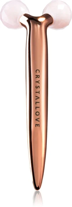 Crystallove Rose Quartz 3D Lift & Sculpt Facial Roller