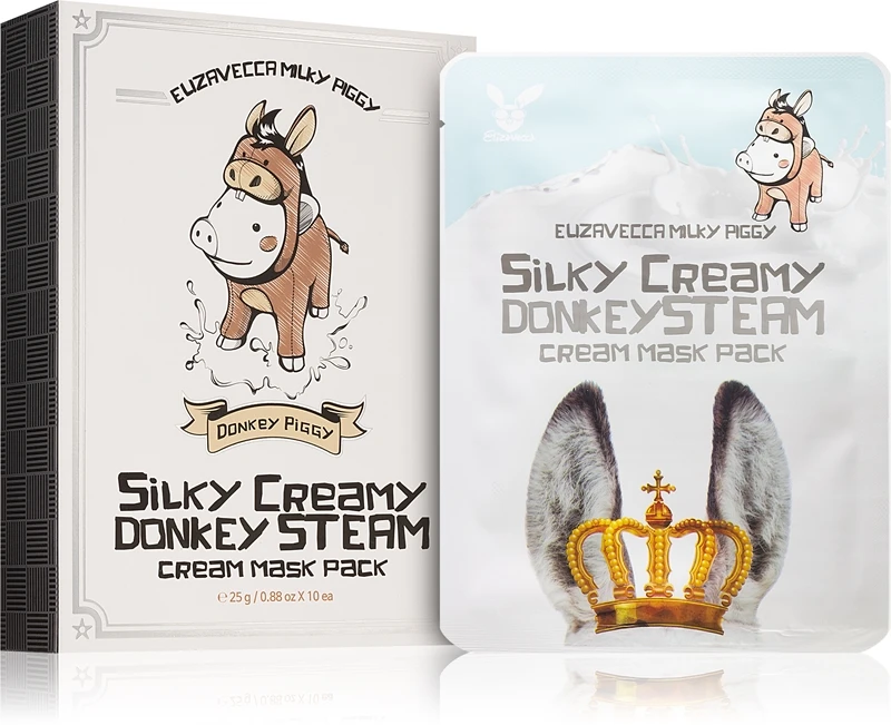 Elizavecca Milky Piggy Silky Creamy Donkey Steam Mask 1 Elizavecca Milky Piggy Silky Creamy Donkey Steam Mask