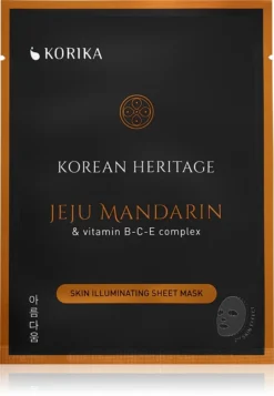 KORIKA Korean Heritage Set Of 5 Skin Illuminating Face Sheet Masks -Nue Boutique korika korean heritage set of 5 skin illuminating face sheet masks coffret de masques pour le visage a prix reduit pour une peau lumineuse 2