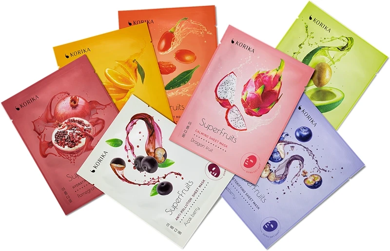 KORIKA SuperFruits Everyday Set Of 7 Face Sheet Masks 2 KORIKA SuperFruits Everyday Set Of 7 Face Sheet Masks – Image 2