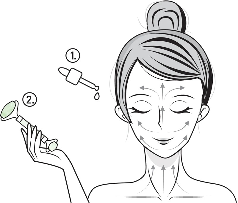 KORIKA Tools Face Roller Green Jade Stone 4 KORIKA Tools Face Roller Green Jade Stone – Image 4