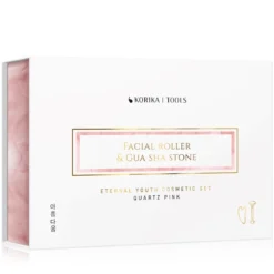 KORIKA Tools Face Roller & Gua Sha -Nue Boutique korika tools face roller gua sha rouleau de massage visage et accessoire de massage quartz pink 6