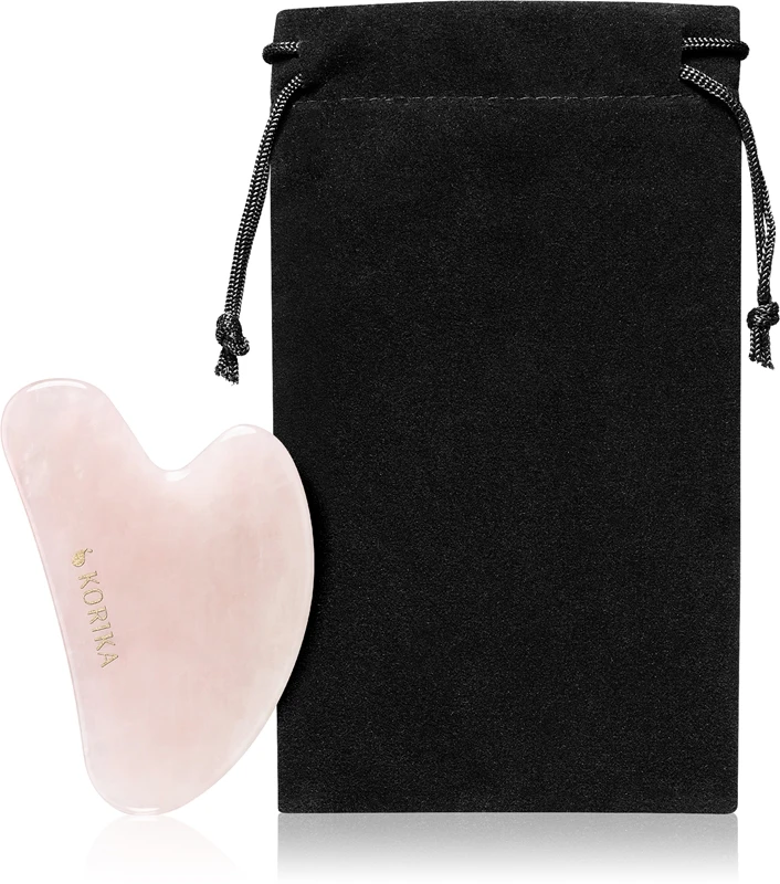 KORIKA Tools Gua Sha Rose Quartz Stone 2 KORIKA Tools Gua Sha Rose Quartz Stone – Image 2