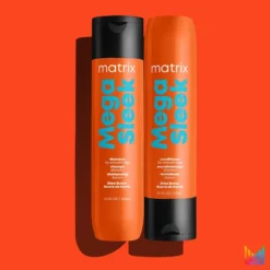 Matrix Mega Sleek -Nue Boutique matrix mega sleek apres shampoing pour cheveux indisciplines et frisottis 4